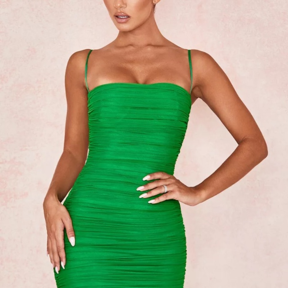 House of CB Ella Dress in Emerald Green